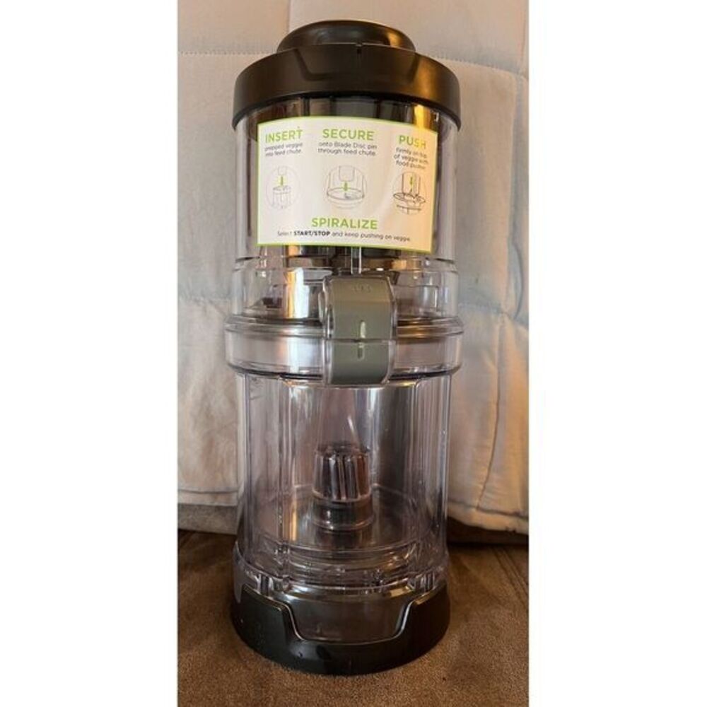Ninja Blender Spiralizer Bowl‎ Collecting Bowl and Feed Chute